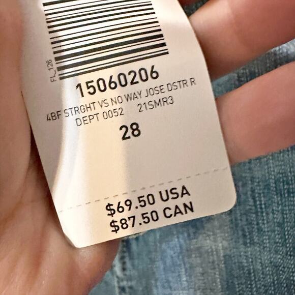 Torrid Boyfriend Straight Blue Jeans No Way Jose Distressing Plus Size 28 - New - Picture 5 of 11